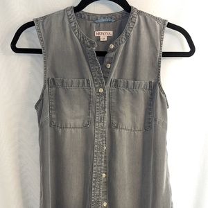 Merona Gray XS Lyocell Top